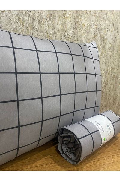 uykulife home collection Uykulife Smoked Plaid - Double Elastic Sheet Set