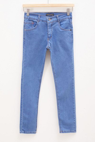 Cansın Mini Pantaloni de jeans de bază pentru băiat albastru 12-17 ani 17745