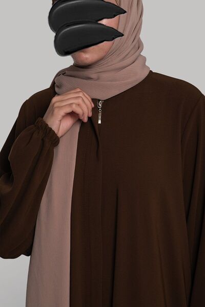 Emare Ανοιχτό καφέ Φεράζ με φερμουάρ Ecmel