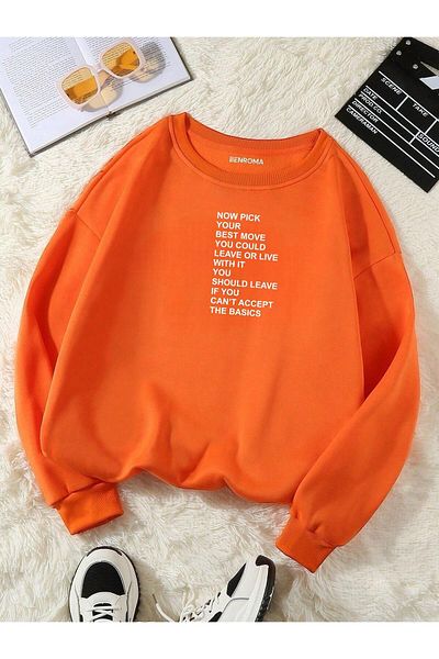 BENROMA Φούτερ UNISEX Oversize - Printed Crew Neck