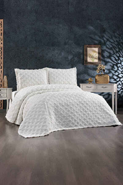 Bi Moda مفرش سرير مزدوج مزين بفراشات - 4 قطع