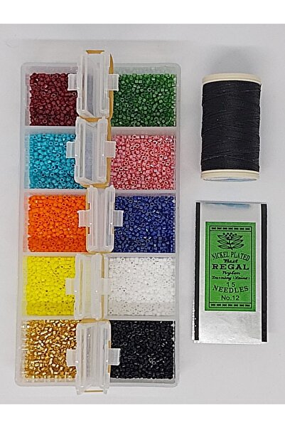 Şule Boncuk مجموعة مياوكي ديليكا 11/0 للمبتدئين 10 قطع -4 أ (إجمالي 30 جرام)