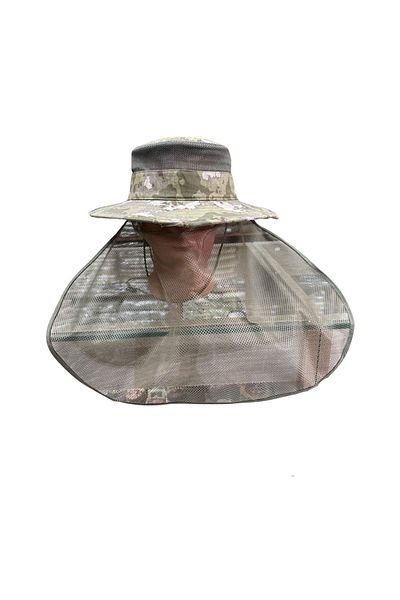 ŞAFAK58 Καπέλο Fedora με δίχτυ παραλλαγής Safari Side και προστασία αυχένα