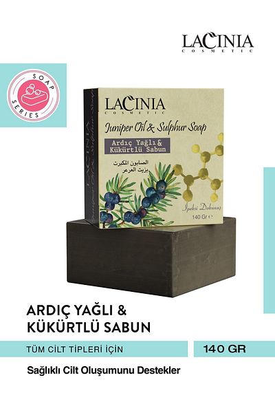 Lacinia 140gr Juniper Oil and Sulfur Soap Set