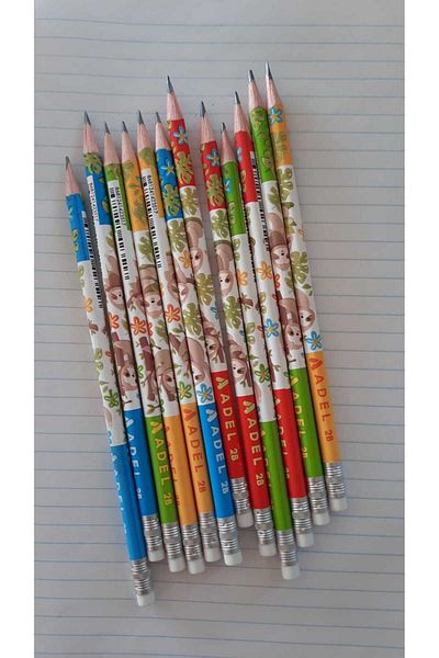 Adel New Season - 2B Sloth Pencil, Silvery 12 Pieces