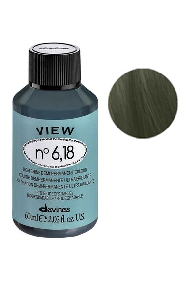 Davines View Yarı Kalıcı Saç Boyası 60 ml - 6,18 Koyu Külü Sarı 8004608260066