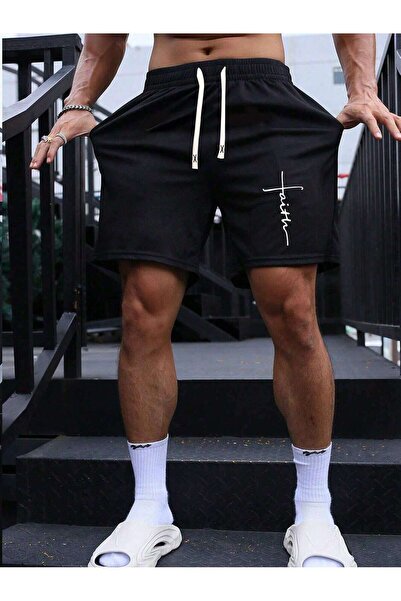 MODAVİBE Pantaloni scurți Modavibe cu imprimeu cal pentru bărbați