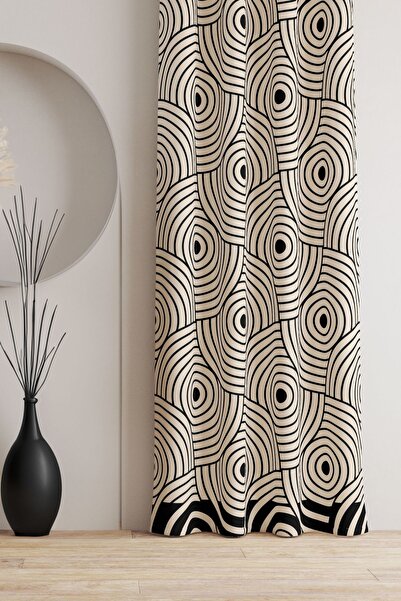 AYSHOME Ays Home - Luxury Patterned Background Curtain (please Pay Attention to the Size)