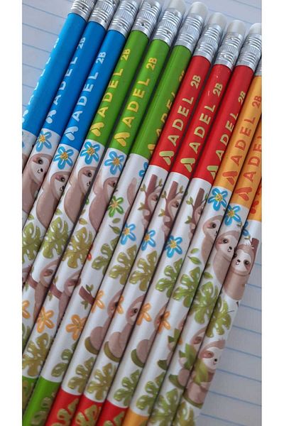 Adel New Season - 2B Sloth Pencil, Silvery 12 Pieces