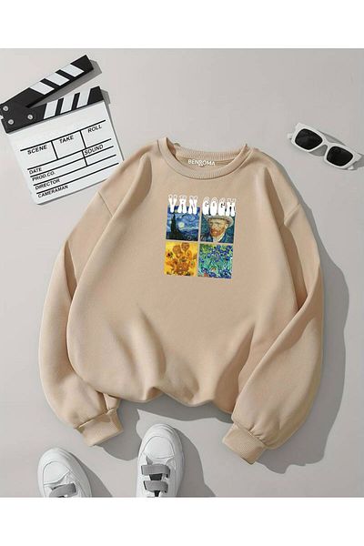 BENROMA Φούτερ Van Gogh Printed Unisex Oversize - Crew Neck