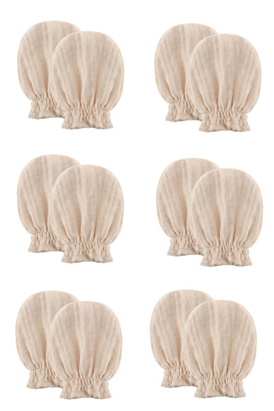 TEGA Yenidoğan 6’lı Bebek Eldiveni – %100 Pamuk, Terletmez, Tırnak Çizik Önle...