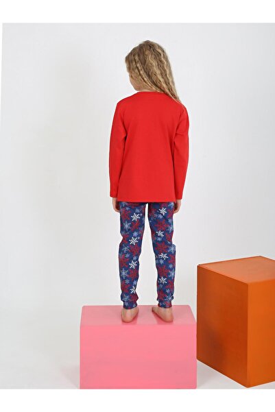 vitmo Kız Çocuk Uzun Kollu %100 Pamuklu Pijama Takımı Today