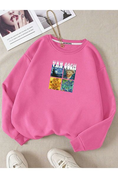 BENROMA Φούτερ Van Gogh Printed Unisex Oversize - Crew Neck