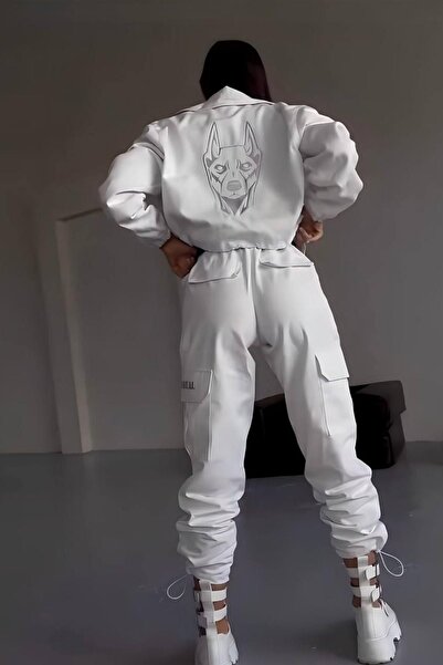 Love Fab Doberman Printed Double Suit - Canvas Cargo Model