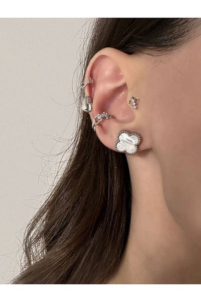 Accessories Steel Silver Color Earrings