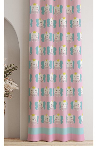 AYSHOME Ays Home - Pink Cute Children's Room Curtain, Pay Attention to Size