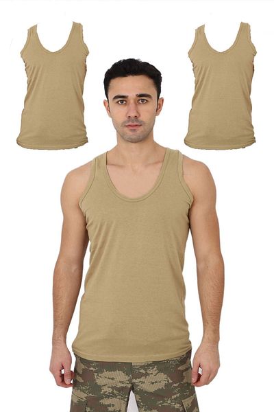 KORDAK 3-pack Military Undershirt Original Sleeveless Military Undershirt - Military Equipment