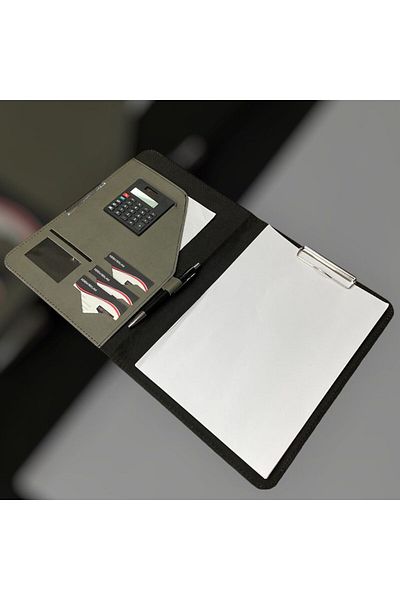 Eren Ofis A4 Thermo Leather Secretarial - with Cover, Calculator and Card Holder Compartment - New Colors