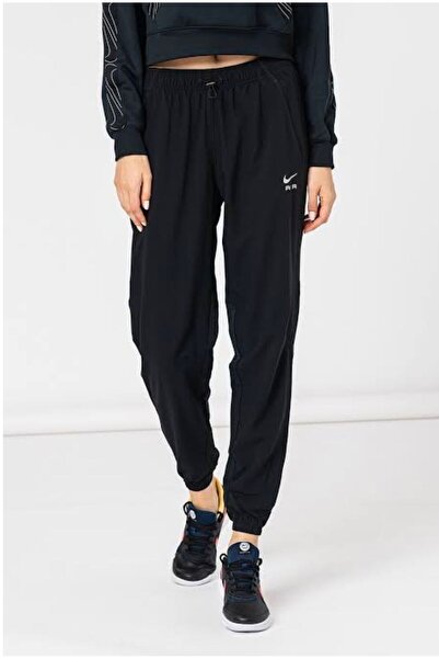 Nike Air Dri-Fit High Waist Running Siyah Kadın Koşu Eşofman Altı