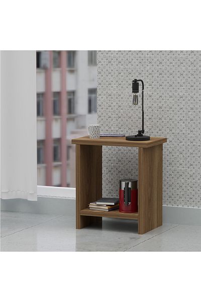 Mahmayi Modern Night Stand Table - Elegant, Sturdy, Versatile, Easy Assembly, Ample Storage