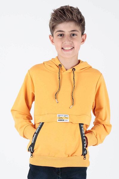 AHENGİM Hanorac cu glugă și fermoar pentru băiat - Ak15217
