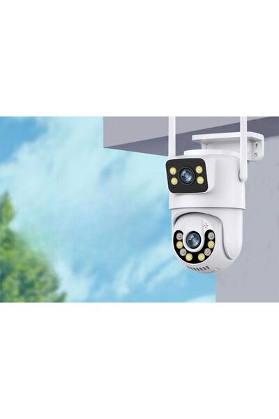 MATECHNO FULL HD 1080P IP66 Wifi Akıllı Haraket Sensörlü Takip Su Geçirmez 2+2MP 4MP Çift Lens iP Kamera