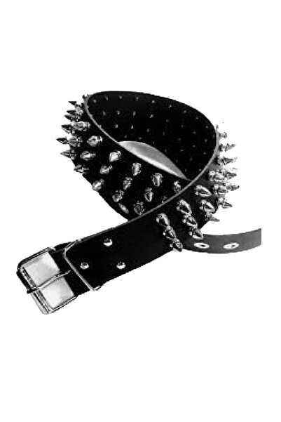 targay spike gothic punk metallica tarzı zımbalı kemer