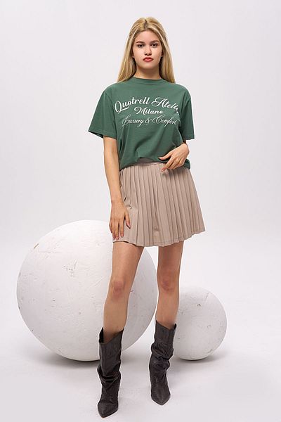 OlaFre Tricou cu maneca scurta cu imprimeu scris, tricou din bumbac, de baza, confortabil, sport, original