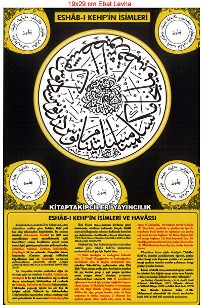 kitaptakipcileri Ashabı Kehfin İsimleri Ve Havası Fazileti Taberani Mdf Tablo...