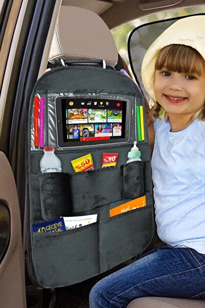 GM-DESIGN Araç Koltuk Arkası Tablet ve Telefon Tutucu Organizer - Araç İçi Eş...