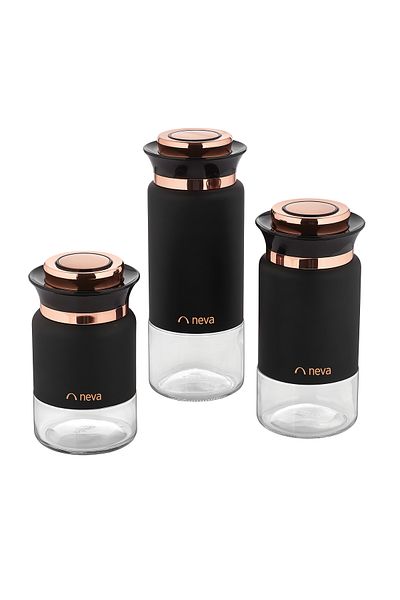Neva N2616 Sweet Premium Dark 3-Piece Jar Set