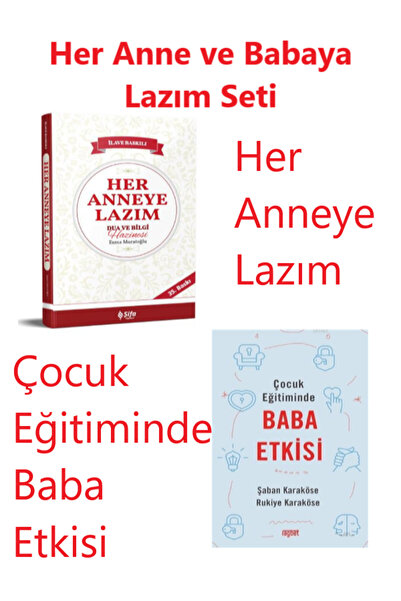 Rağbet Yayınları Her Anne Lazım ve Çocuk Eğitiminde Baba Etkisi Kitapları Seti