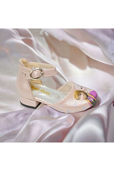 PATİK BEBE Pantofi figurati cu toc mic pentru fete, fără gamă 21-25