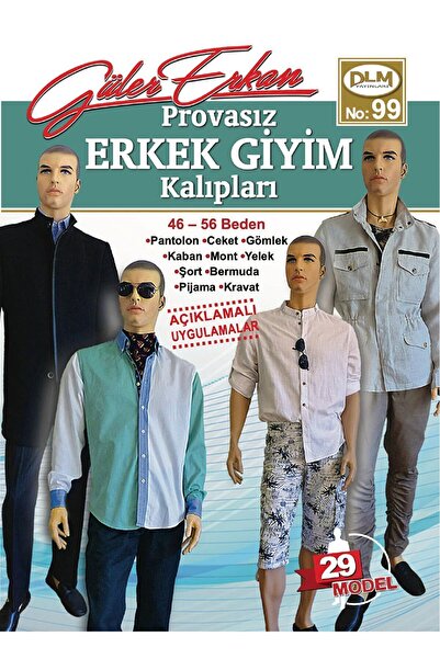 Dilem Yayınevi Güler Erkan Provasız Erkek Giyim Kalıpları