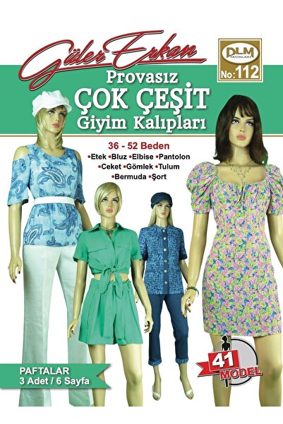 Genel Markalar Yeni Güler Erkan Provasız Çok Çeşit Giyim Kalıpları No:112