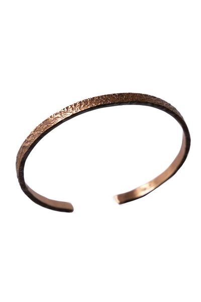 LC19 Handmade Stylish Design Hammered Thin Pure Copper Bracelet Magnetic Arthralgia Wristbands For Health Care
