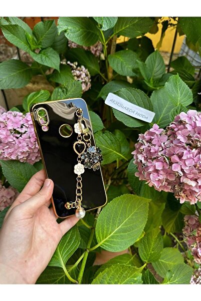 Aksesuarda Moda Samsung Galaxy A10S Uyumlu Çiçekli Taşlı El Geçmeli Lazer Kes...