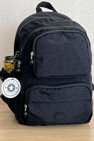 FCSTORE Gym Bag Black Backpack Medium Unisex Laptop Bag Travel Bag Waterproof