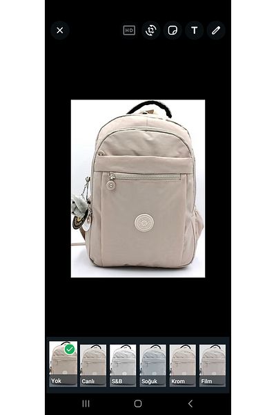 Bevitton 2300 Model Crinkle Fabric Backpack - Be?