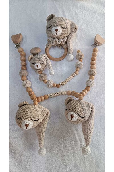 Perahobi AMİGURUMİ AYI TOFFİE 3'LÜ SET