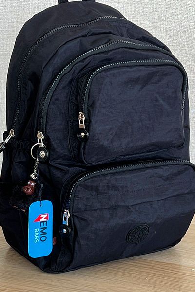 FCSTORE Medium Size Unisex Black Backpack - For Laptop and Travel