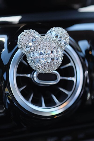 TASARIM ARABAM ATİKE ELİF AKIN Panda Koku Gümüş Taş & Çift Gümüş Baget Taş