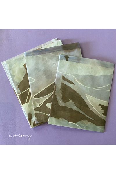 by Merry 14x16 Cm Colorful Plush Paper - 100 Pieces Gift Package