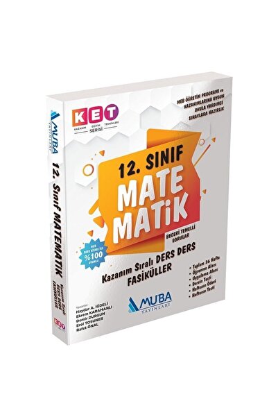 Muba Yayınları Muba Yayınları 12. Sınıf KET Serisi Matematik Defter ve Kitap