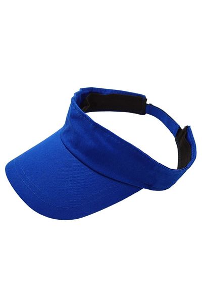 AXE SPORTSWEAR Saks Blue Back Reglabil Velcro Vizor Pălărie Uv Protecție Solară Casual Beach Tenis