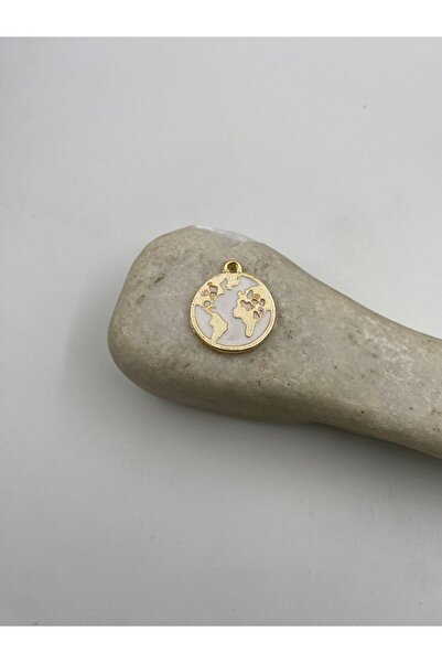 takitokaciniz Gold Dünya Figürlü Kolye Küpe Aparatı
