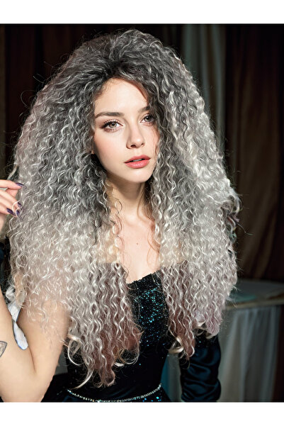 Suzan Peruk Afro Peruk Saç -Tak ve çık Komple takılır kabarık modeldir.El yap...