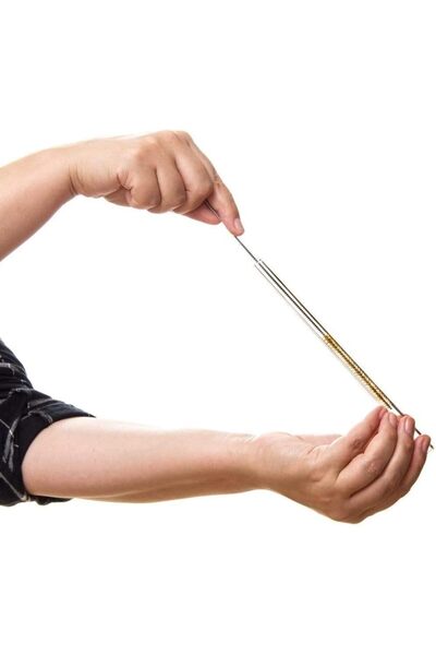 Kritik Ticaret 6 Pieces Transparent Plain Glass Straws - 20 cm Summer Straws, Reusable