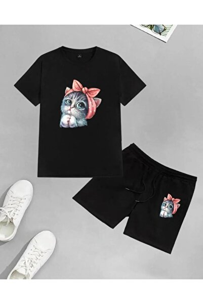 Amazon Ev Kitten Printed Girl/Boy Shorts Set