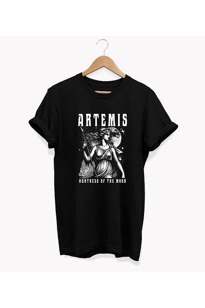 remonz Βαμβακερό μπλουζάκι Artemis Printed Oversize Crew Neck - Μεγάλο Μέγεθος